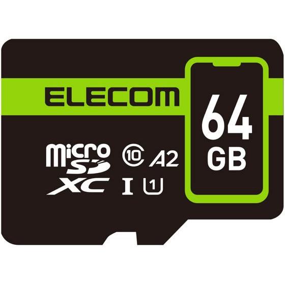 エレコム マイクロSDカード microSDXC 64GB MF-SP064GU11A2R ＳＤ Ｓ...