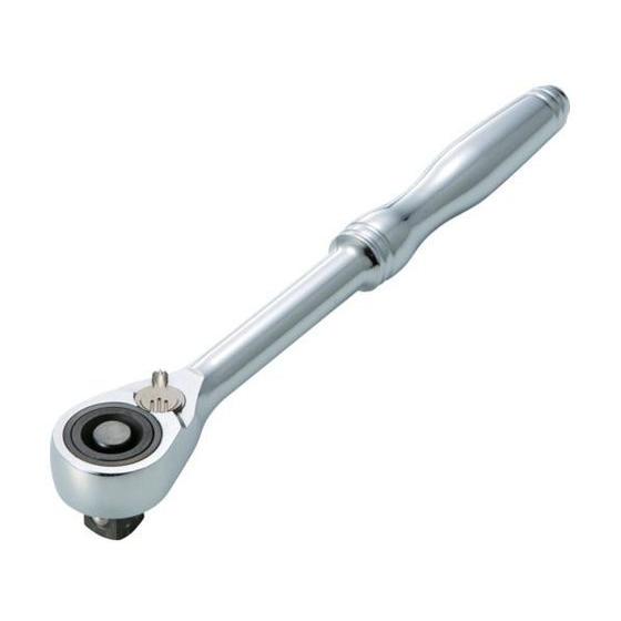 【お取り寄せ】TRUSCO ラチェットハンドル 差込角12.7 全長245mm TSRH4-B ソケ...