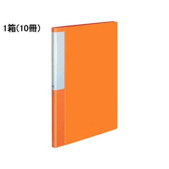 コクヨ クリヤーブック POSITY 固定式A4 20ポケット オレンジ 10冊 Ａ４ 固定式クリヤ...