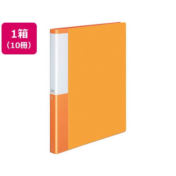 コクヨ クリヤーブック POSITY差替式A4 30穴背幅27 オレンジ10冊 Ａ４ 差替式クリヤー...