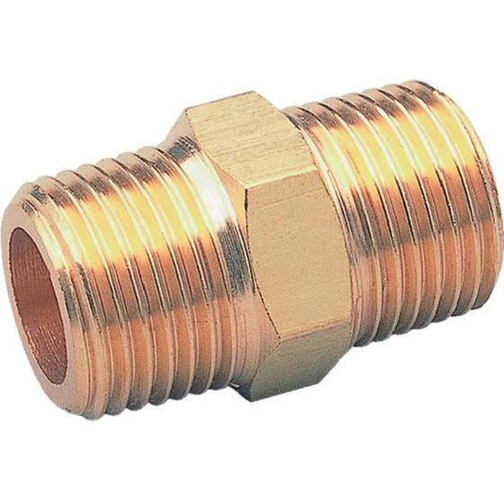 【お取り寄せ】ASOH 六角ニップル PT3／8 NT-1033 継手 アダプター 配管材