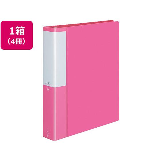 コクヨ クリヤーブック POSITY差替式A4 30穴背幅53 ピンク4冊 Ａ４ 差替式クリヤーファ...