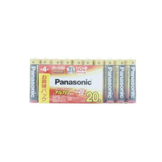パナソニック アルカリ乾電池単4形1パック 20本 LR03XJ 20SW  アルカリ乾電池 単４ ...