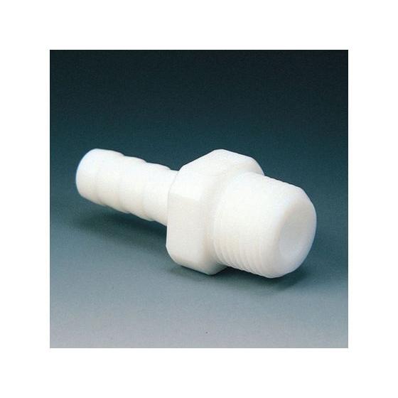 【お取り寄せ】フロンケミカル PTFE ハーフオスチューブジョイント 竹の子外径8φ×R1／4 NR...