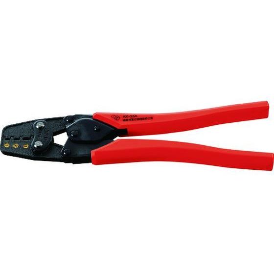 【お取り寄せ】エビ 絶縁被覆付閉端接続子用圧着工具 使用範囲CE1・2・5 AK25A 圧着工具 空...