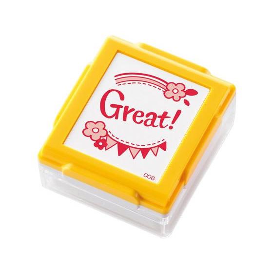 【お取り寄せ】シヤチハタ いいね!スタンプくん イエロー 06Great PEW-A1-R-06 ス...