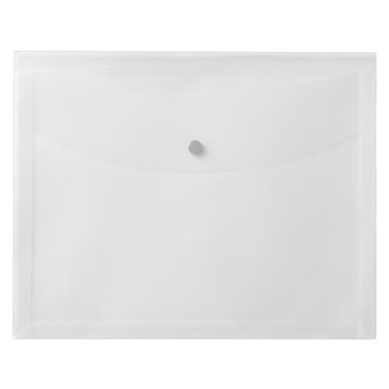 プラス シンプルワーク ポケット付エンベロープ(マチ付き)A4ヨコ クリア 10枚 ケースファイル ...