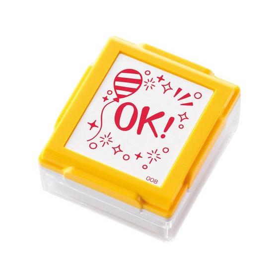 【お取り寄せ】シヤチハタ いいね!スタンプくん イエロー 08OK PEW-A1-R-08 スタンプ...