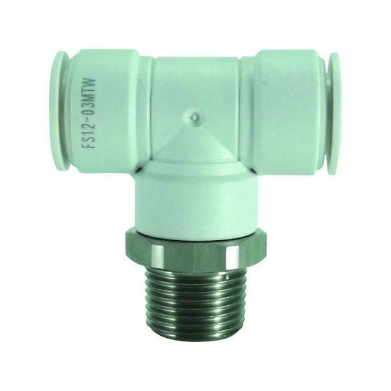 【お取り寄せ】チヨダ ファイブSUSメイルブランチティ 白 12mm・R3／8 FS12-03MTW...