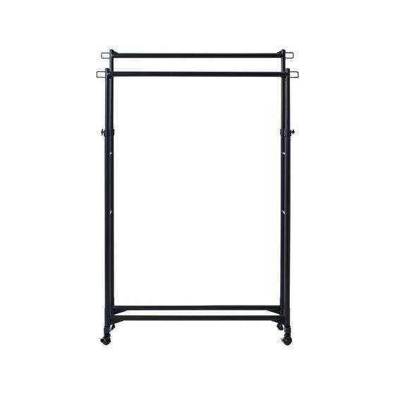 【お取り寄せ】アイリスオーヤマ スタイルハンガーハード ダブルタイプ ブラック PI-H2R ポール...