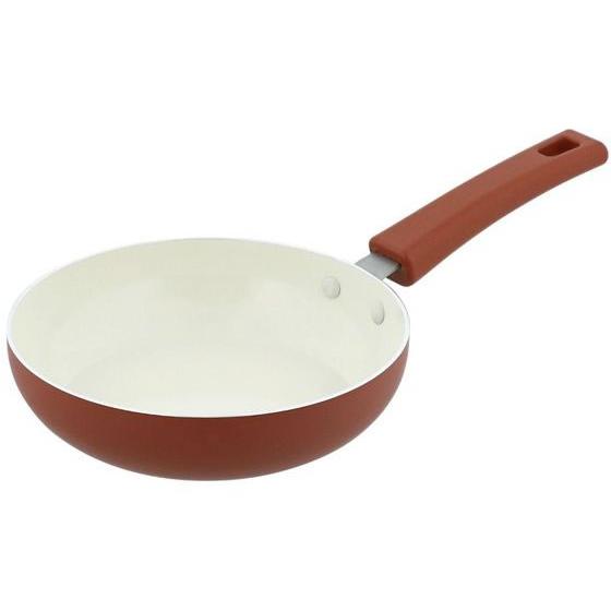 【お取り寄せ】LIV PLUS フライパン 16cm ガス火専用 マットレッド