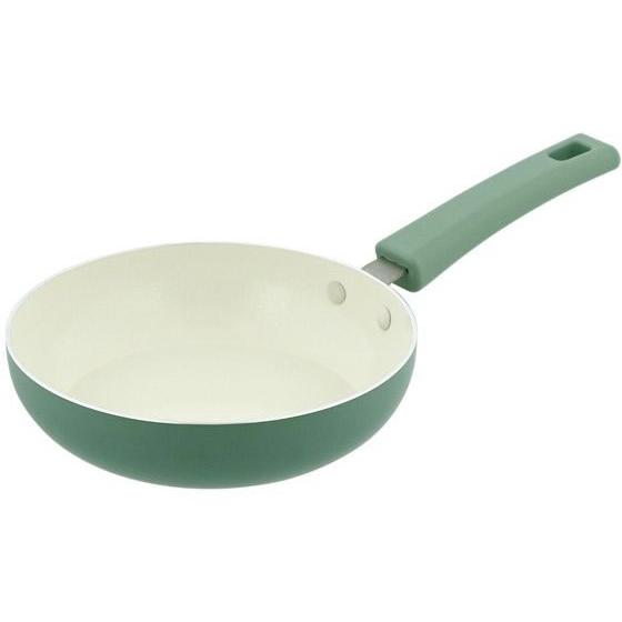 【お取り寄せ】LIV PLUS フライパン 16cm ガス火専用 マットグリーン