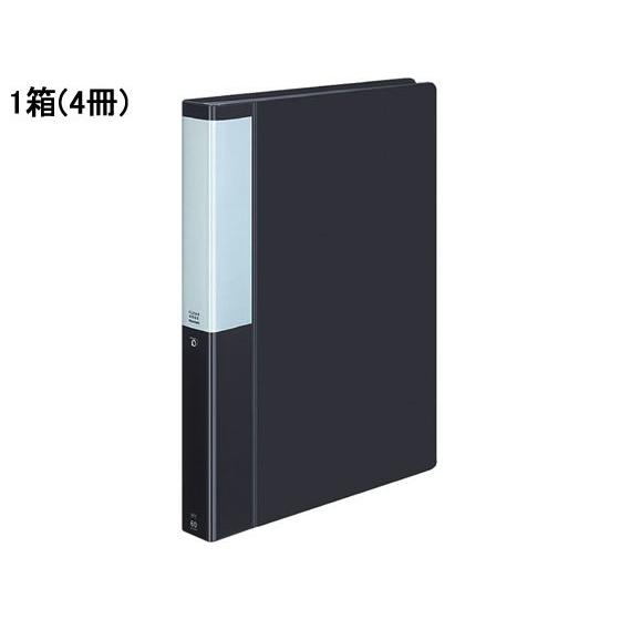 コクヨ クリヤーブック POSITY 固定式A4 60ポケット ダークグレー4冊 Ａ４ 固定式クリヤ...