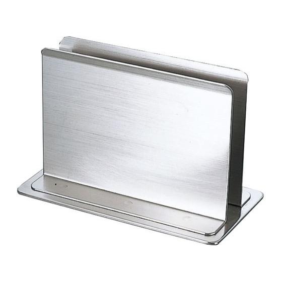 【お取り寄せ】EBM 18-8 シンプル メニュースタンド 120×65×80 カップスタンド 使い...