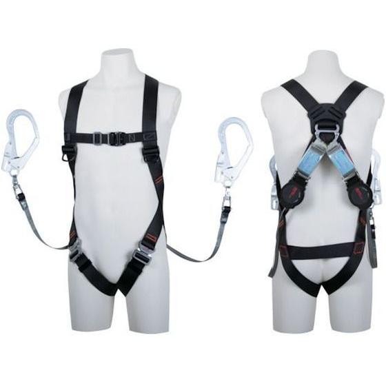 【お取り寄せ】ツヨロン ライトハーネス ツインワン・ハンドリトラ 黒 Lサイズ 墜落制止用器具 安全...