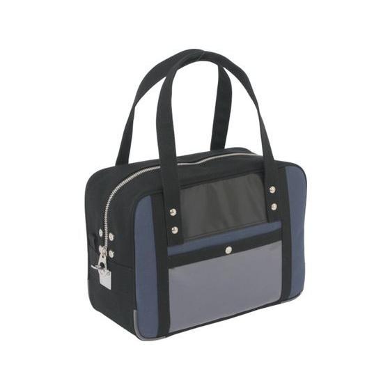 【お取り寄せ】SANEI 帆布メール用ボストン(S)馬蹄錠金具付 紺 BTS-U-03 ツールバッグ...