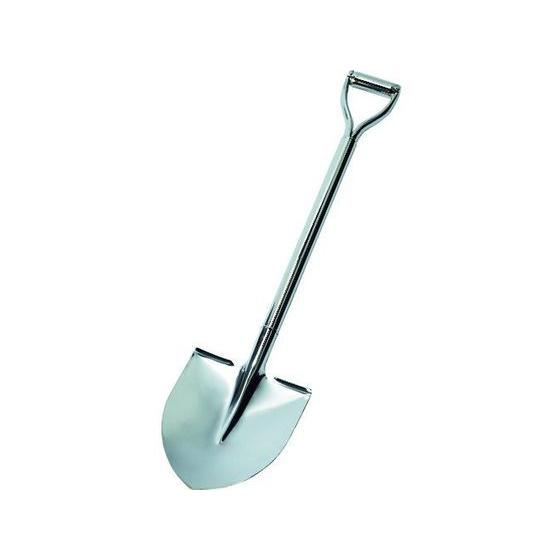 【お取り寄せ】TRUSCO ステンレスショベル 丸型 全長800mm TSS-800R 鋤 すき シ...