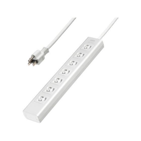 【お取り寄せ】サンワサプライ 抜け止めシャッタータップ 3P 7個口5m TAP-F37SH-5R ...