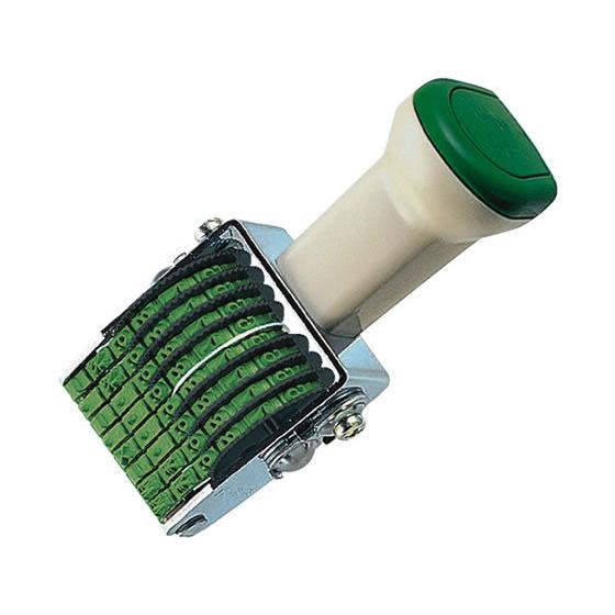 コクヨ 回転印(欧文数字)8連5号 明朝体 IS-5-8 欧文数字回転印 回転ゴム印 スタンプ ビジ...