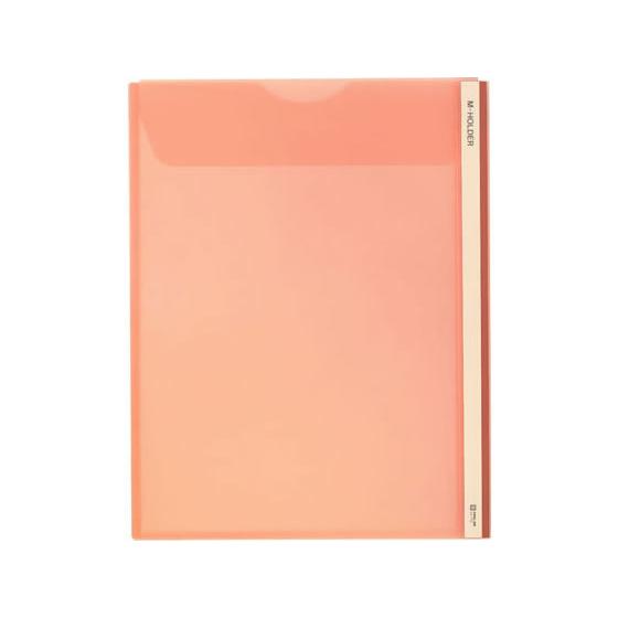 キングジム Mホルダー A4タテ 収納幅10mm 赤 733-R フタ付タイプ Ａ４ クリアホルダー...