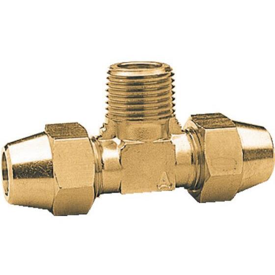 【お取り寄せ】ASOH 二方フレアーチーズ PT1／4×Φ6 FT-2206 継手 パイプ 水道 空...