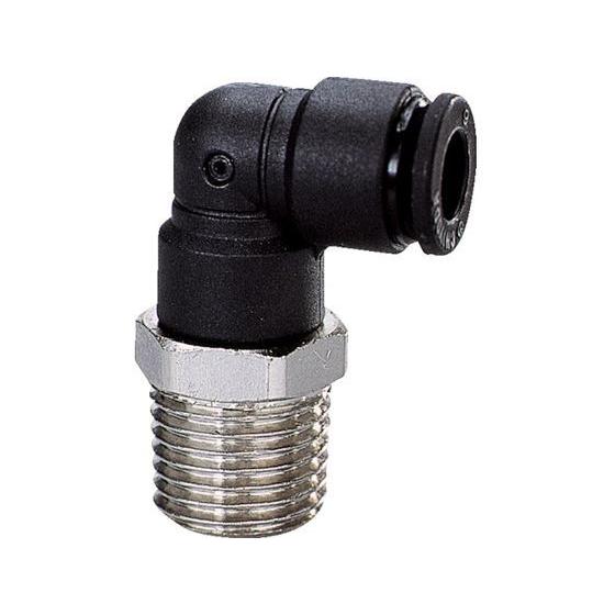 【お取り寄せ】チヨダ ファイブSUSメイルエルボ 6mm・R3／8 FS6-03ML 汎用管継手 コ...