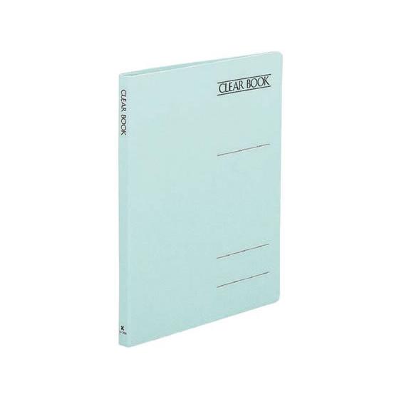 コクヨ クリヤーブック フラットファイルタイプ A4 2穴 背幅18mm 青 Ａ４ 差替式クリヤーフ...