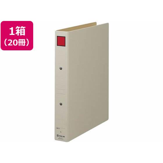 キングジム 保存ファイル A4タテ とじ厚30mm スクエア赤 20冊 Ａ４ 保存用ファイル パイプ...