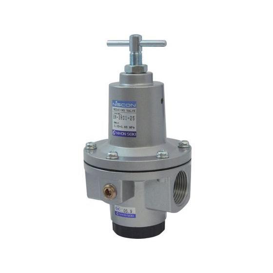 【お取り寄せ】日本精器 レギュレータ 20A 中圧用 BN-3R01H1-20 エアユニット コンプ...