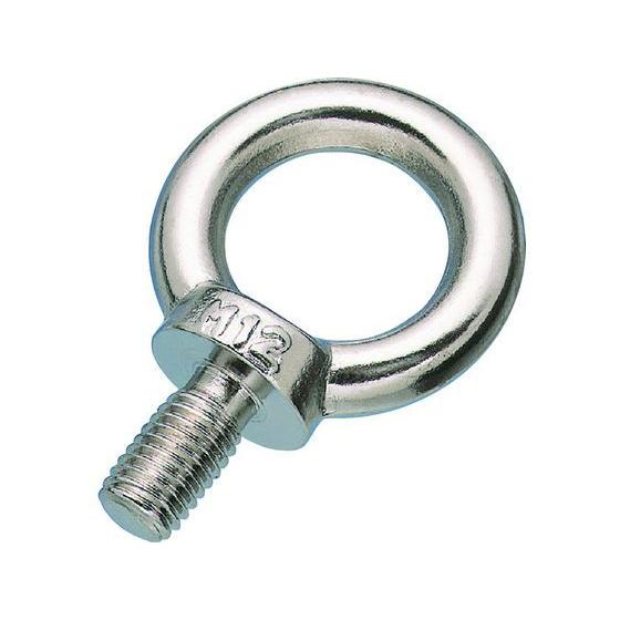 【お取り寄せ】水本 ステンレス 鍛造製アイボルトミリネジ 捻子径Mー6 B-2427 ワイヤークリッ...