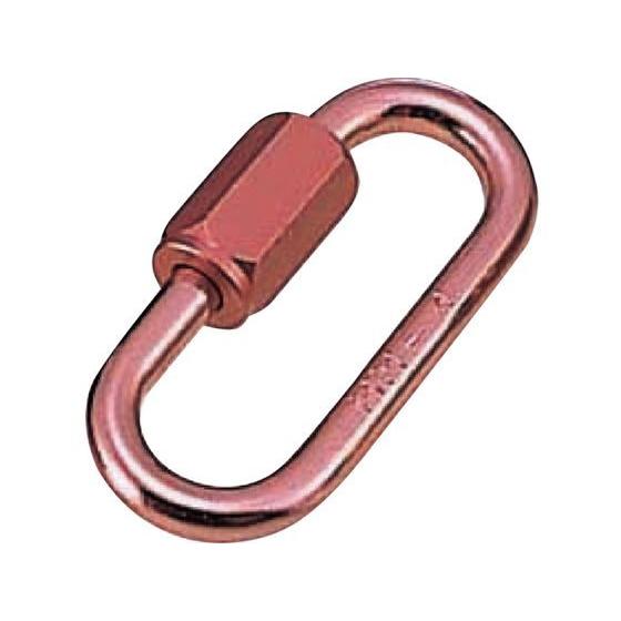 【お取り寄せ】水本 アルミリングキャッチ(アルマイト付) ピンク 線径4mm 長さ34mm 吊具 物...