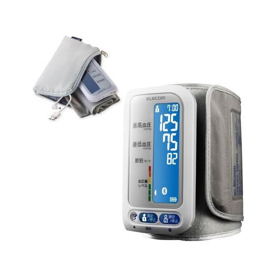 【お取り寄せ】【管理医療機器】【管医1】エレコム 上腕式血圧計 Bluetooth対応 ホワイト H...