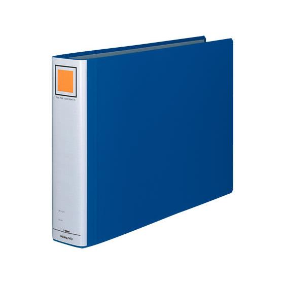 コクヨ チューブファイル〈エコツインR〉A3ヨコとじ厚60mm 青 パイプファイル 2つ穴ファイル ...