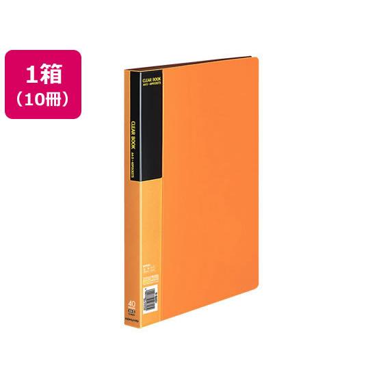 コクヨ クリヤーブック〈ベーシック〉固定式 A4 40ポケット 黄 10冊 Ａ４ 固定式クリヤーファ...