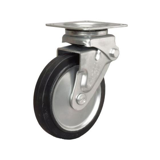 【お取り寄せ】シシク 緩衝キャスター 自在 150径 ゴム車輪 SAJ-HO-150W キャスター ...