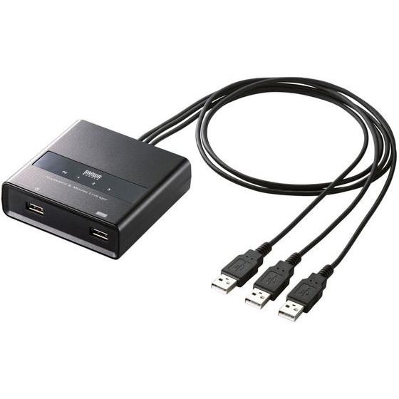 サンワサプライ キーボード・マウス用パソコン切替器 3:1 SW-KM3UU 切替機 分配器 ＰＣ周...