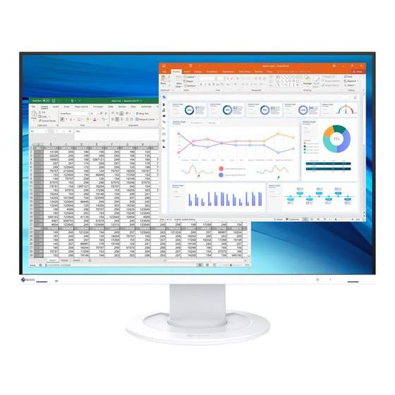 【お取り寄せ】EIZO FlexScan 24.1型 カラー液晶モニター ホワイト EV2410R-...