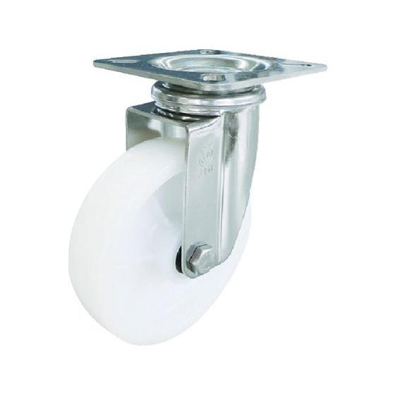 【お取り寄せ】ユーエイ ステンレスキャスター自在車 200径ナイロン車輪 SUS-NJ-200 キャ...