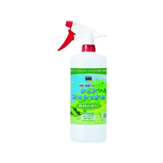 【お取り寄せ】TRUSCO 除菌・消臭剤シュアフォレッシュ スプレータイプ 950ML TDDE-1