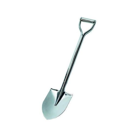 【お取り寄せ】TRUSCO ステンレスショベル 丸型 全長980mm TSS-980R 鋤 すき シ...