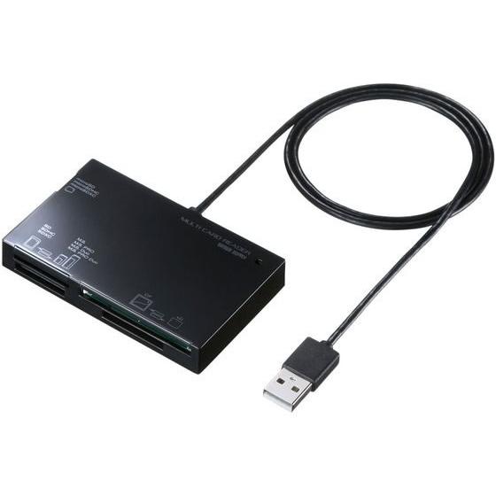 【お取り寄せ】サンワサプライ USB2.0 カードリーダー ADR-ML19BKN  カードリーダー...