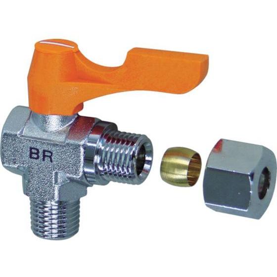 【お取り寄せ】ASOH エースボール リングジョイント型 PT1／4×Φ6 BR-3206 バルブ ...