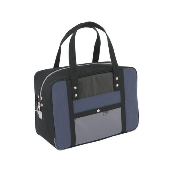 【お取り寄せ】SANEI 帆布メール用ボストン(M)馬蹄錠金具付 紺 BTM-U-03 ツールバッグ...