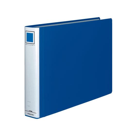 コクヨ チューブファイル〈エコツインR〉A3ヨコとじ厚50mm 青 パイプファイル 2つ穴ファイル ...