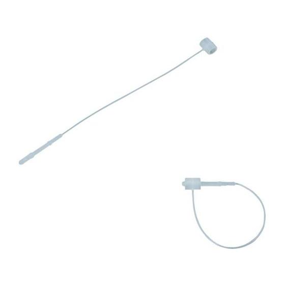 TRUSCO タグ付け用ループ80mm ナチュラル 100本入 TTF-80-NR タグ タグファス...