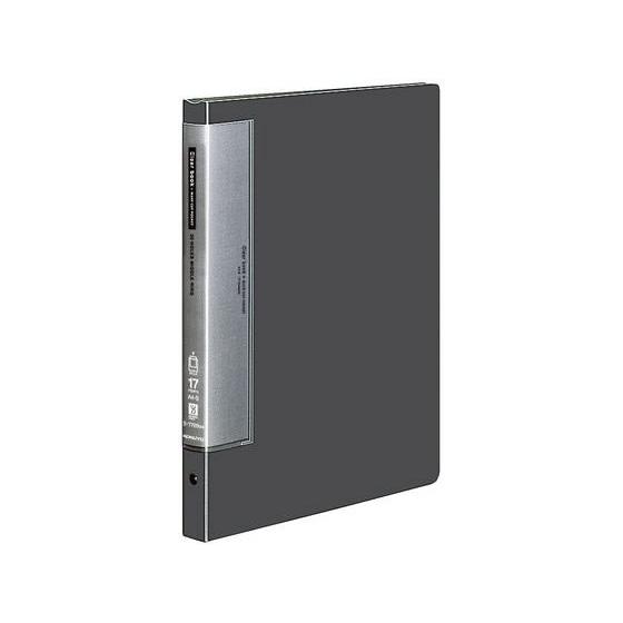 コクヨ クリヤーブック ウェーブカット差替A4タテ30穴 背幅27ダークグレー Ａ４ 差替式クリヤー...