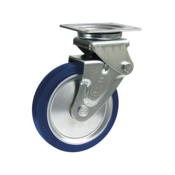 【お取り寄せ】シシク 緩衝キャスター 自在 200径 スーパーソリッド車輪 SAJ-HO-200SS...