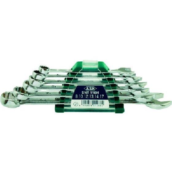 【お取り寄せ】ASH コンビネーションスパナセット6本組 SNT110H コンビネーションスパナ レ...