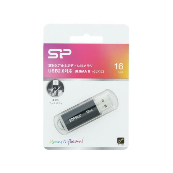 シリコンパワー USBフラッシュドライブ 16GB SP016GBUF2M01V1K ＵＳＢメモリ ...