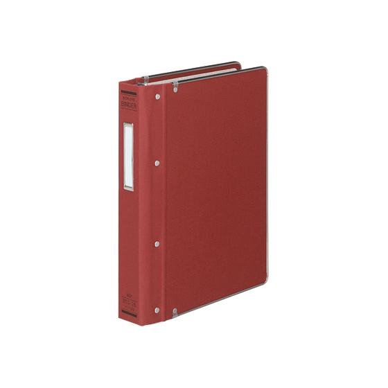 コクヨ バインダーMP(布貼り) B5タテ 26穴 赤 ハ-120R 帳簿用バインダー 伝票ファイル...